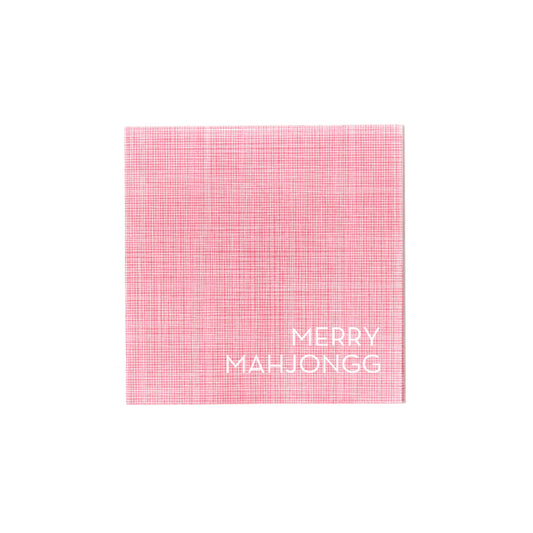 MahJongg Napkins   |   Merry MahJongg in Pink